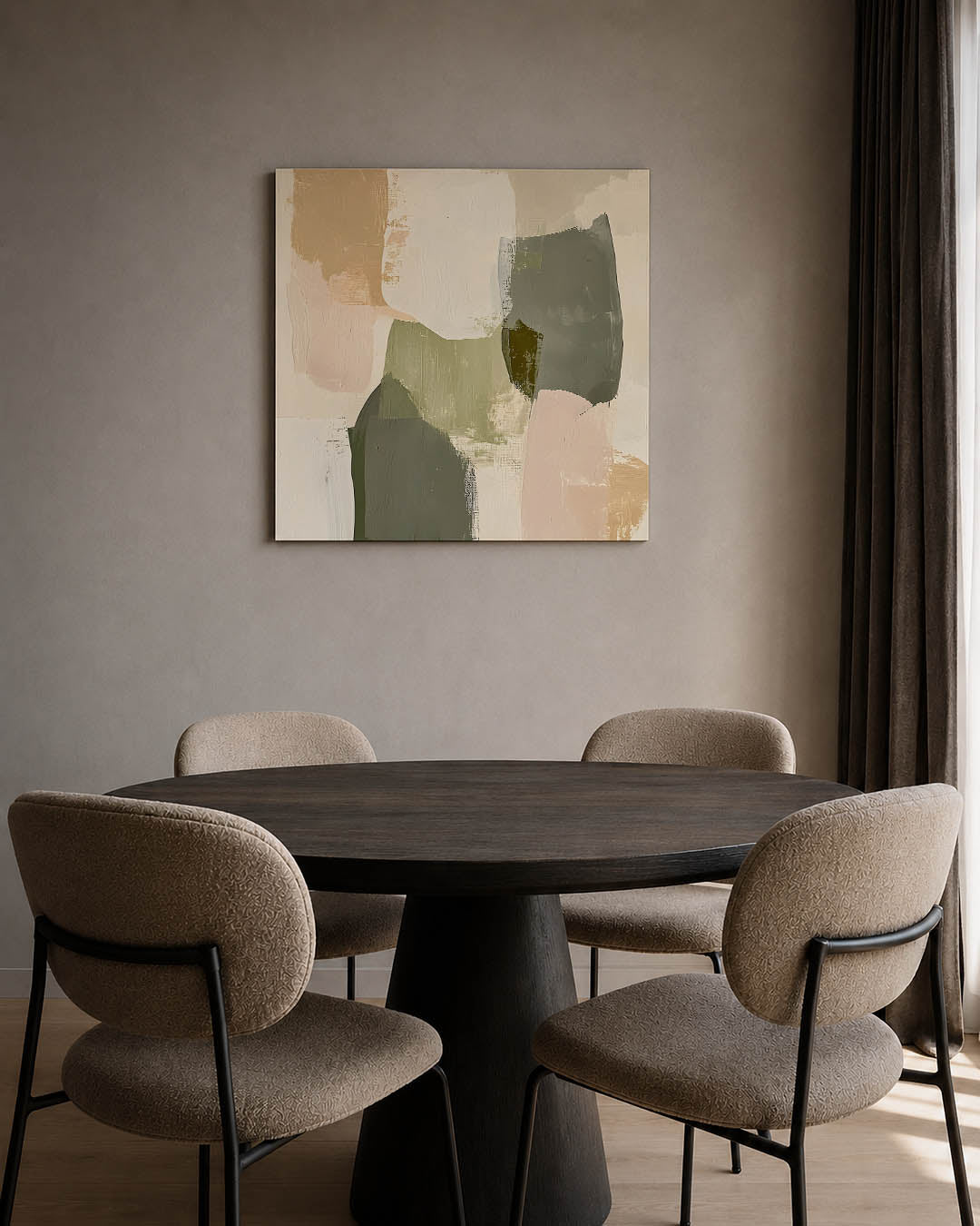 Organische vormen compositie Kunstwerk