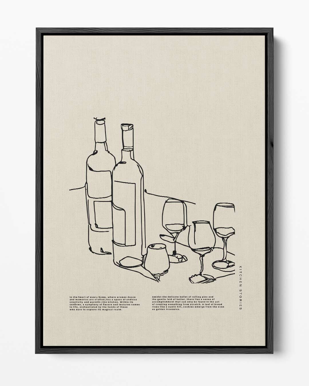 Keukenverhalen: Wijn en Gezelligheid Kunstwerk-canvas-dibond-plexiglas-wanddecoratie-WallArtistic