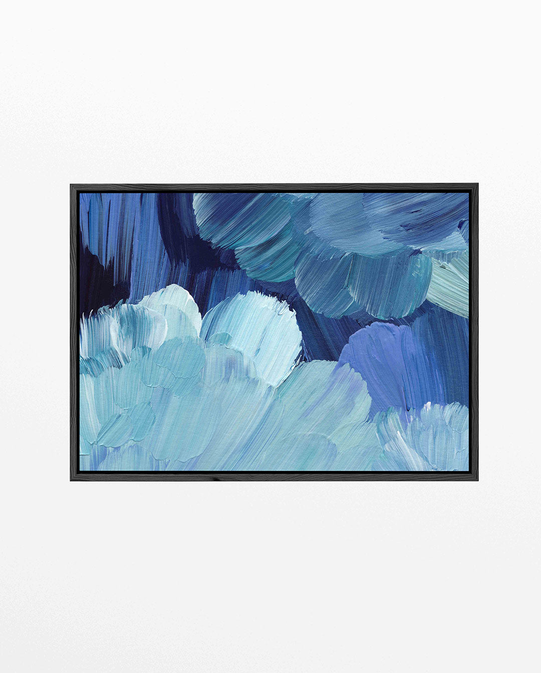 Dynamische blauwtinten Kunstwerk