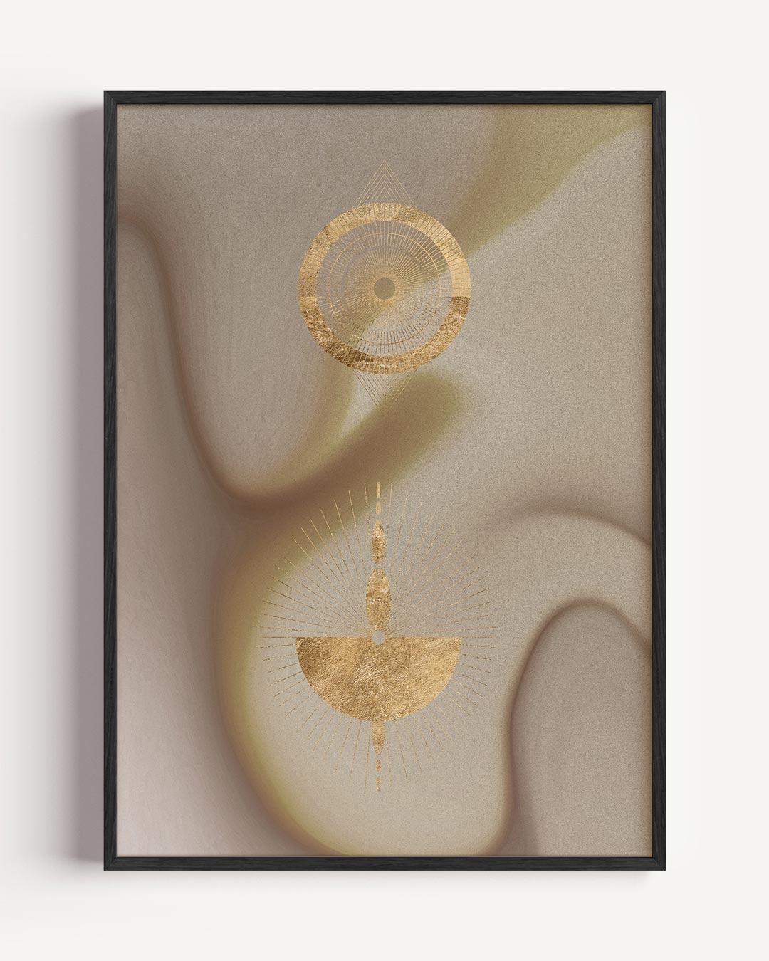 Mystieke Goud Textuur Poster-WallArtistic