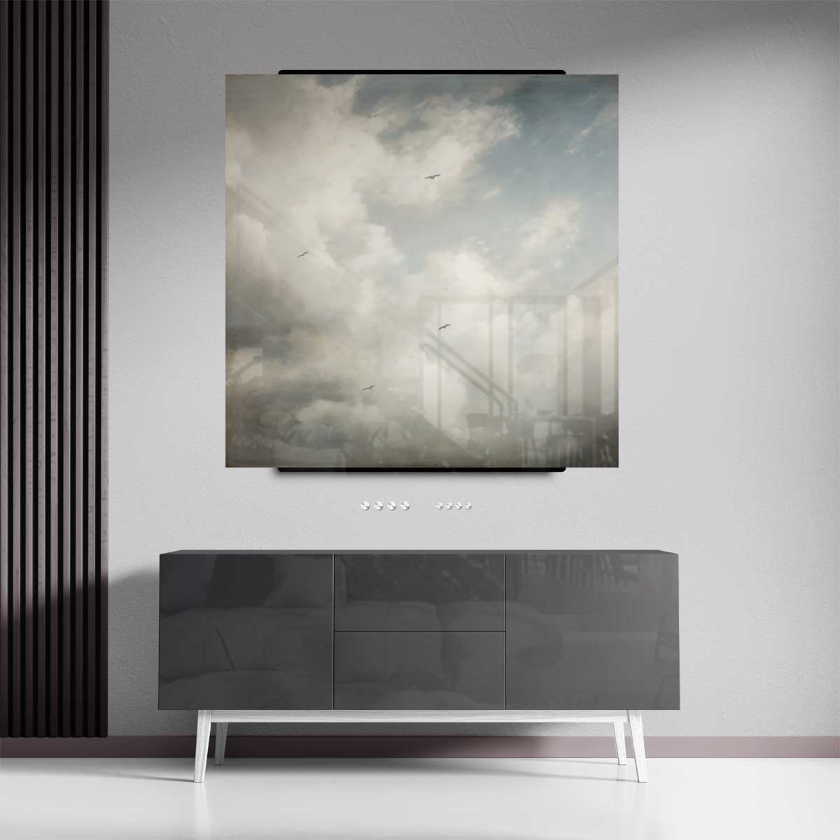 Wolkenpracht met Vogels Kunstwerk-canvas-dibond-plexiglas-wanddecoratie-WallArtistic