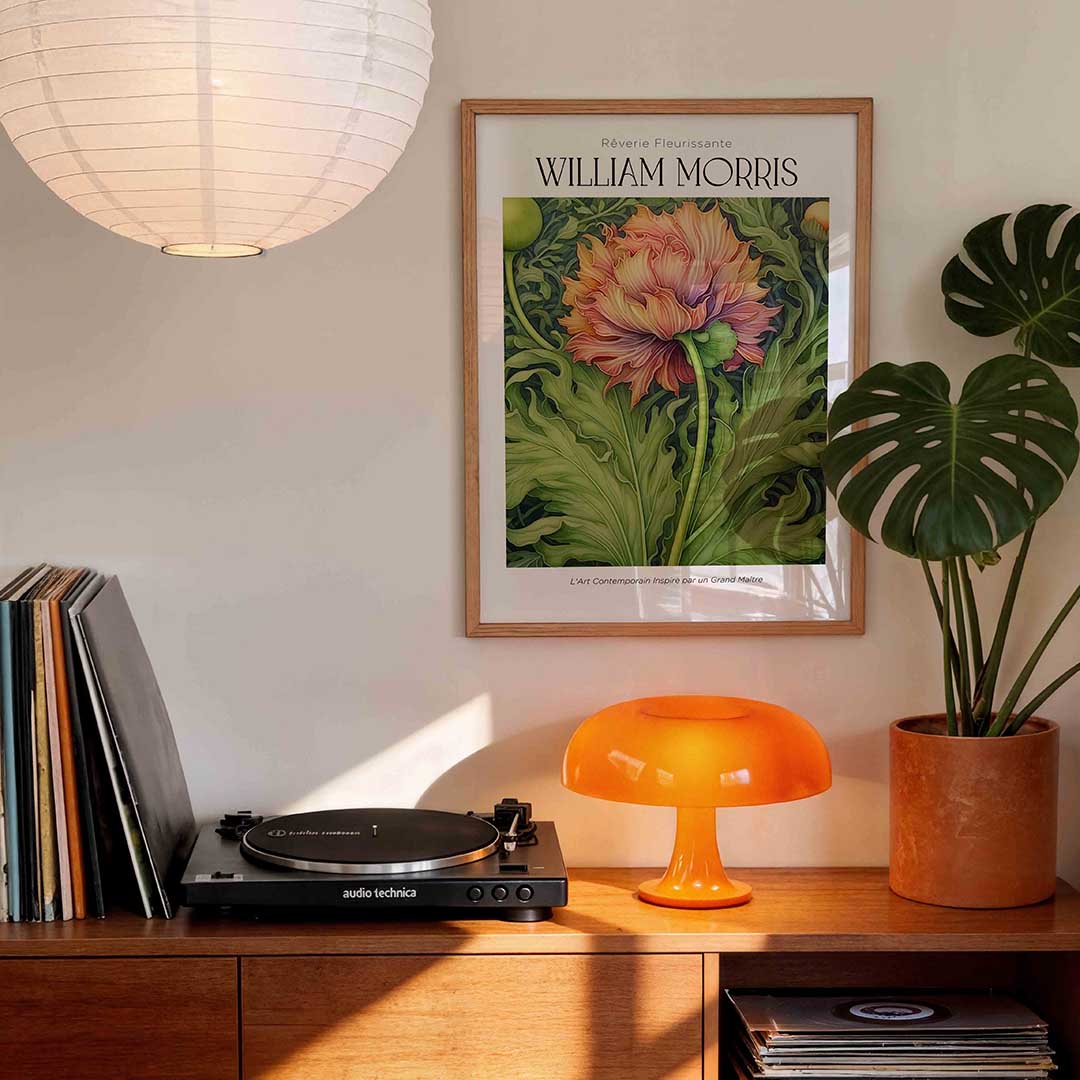 Bloem en bladeren Poster