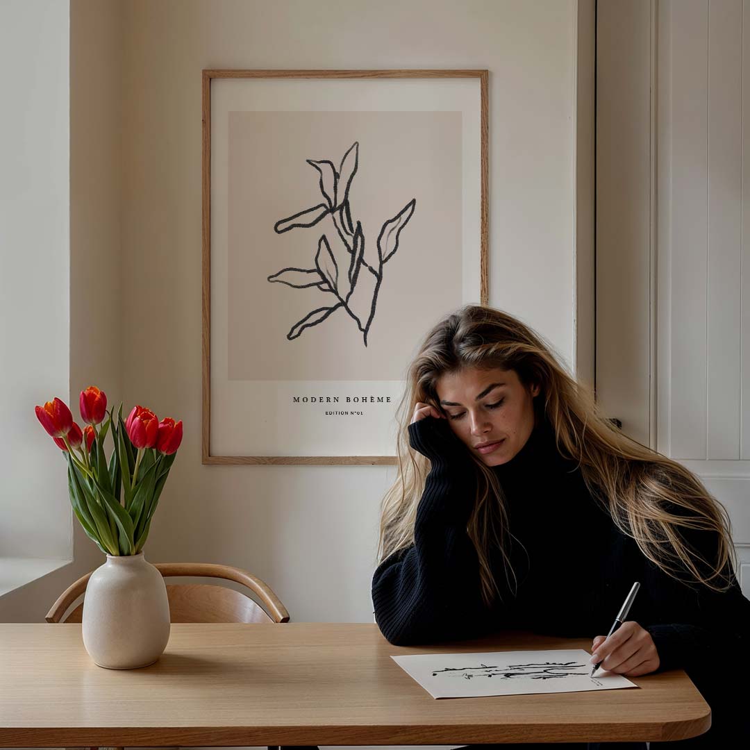 Modern Boho Kunstposter-WallArtistic