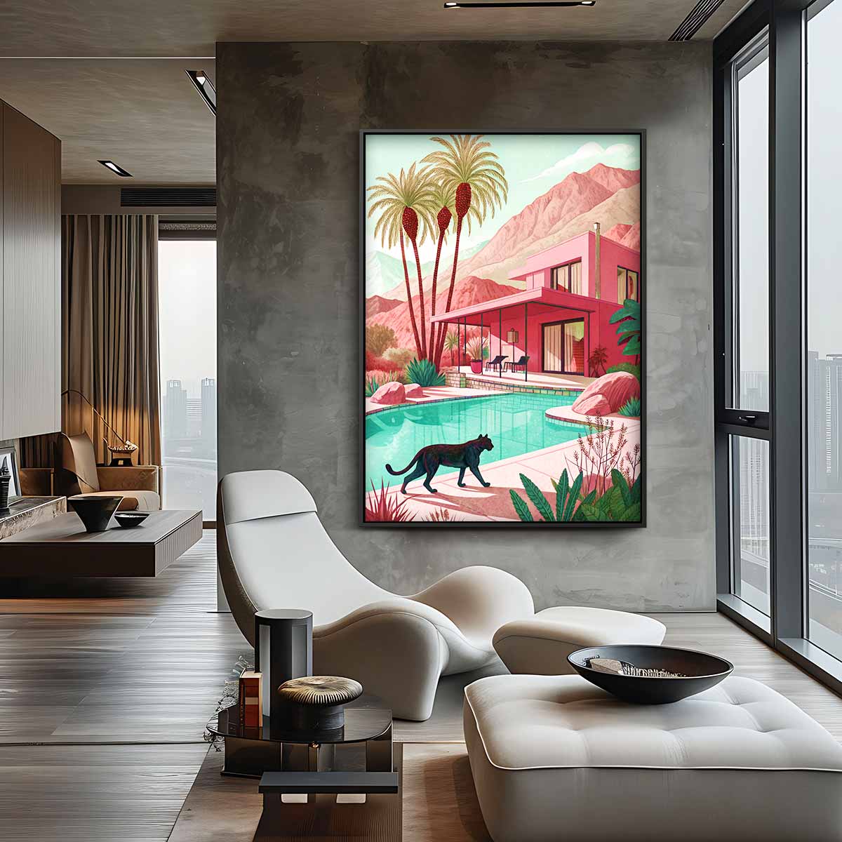 Zonnig Paradijs Kunstwerk-canvas-dibond-plexiglas-wanddecoratie-WallArtistic