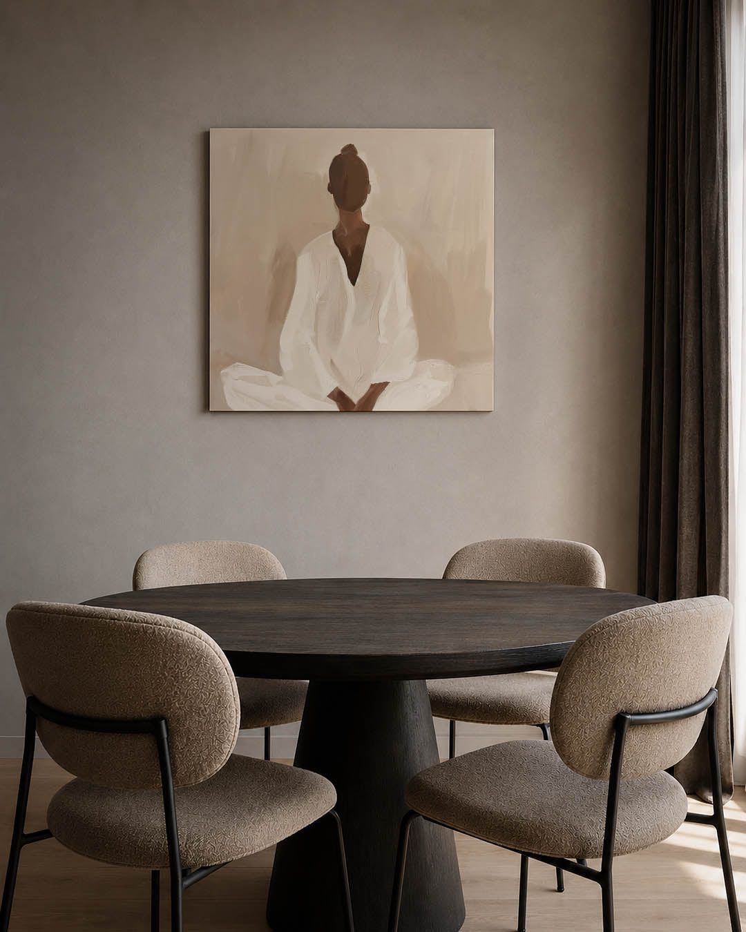 Rustige figuurstudie Kunstwerk