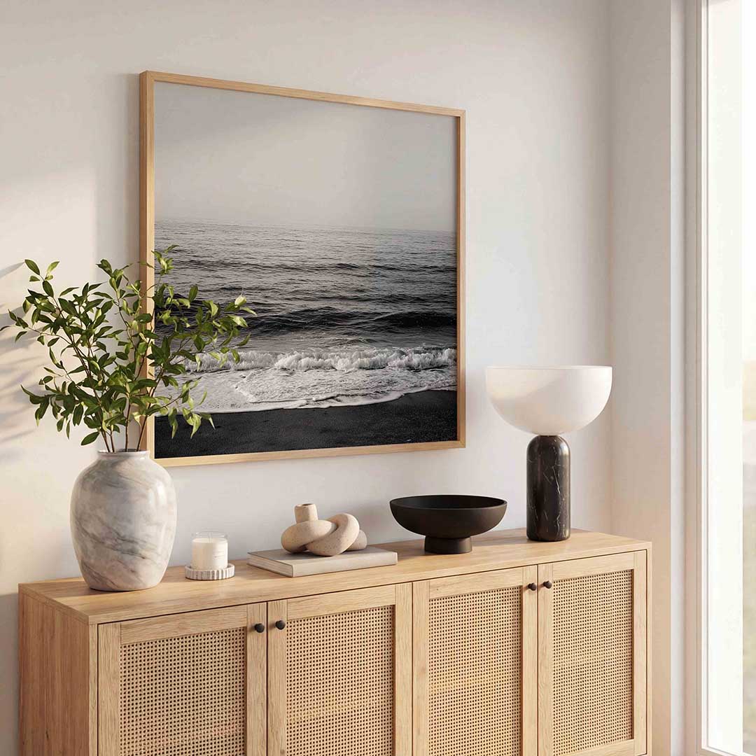 Golven en horizon Poster