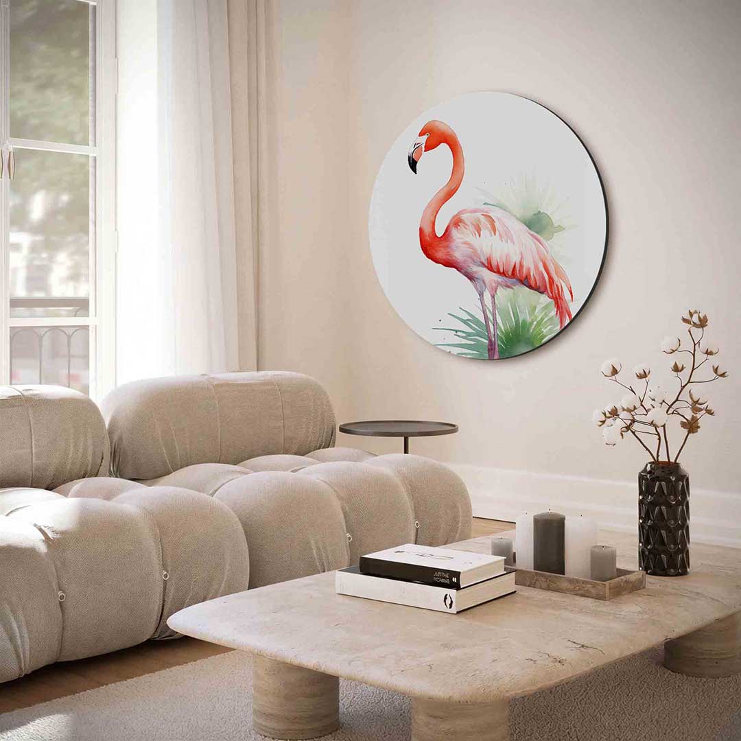 Flamingo Muurcirkel