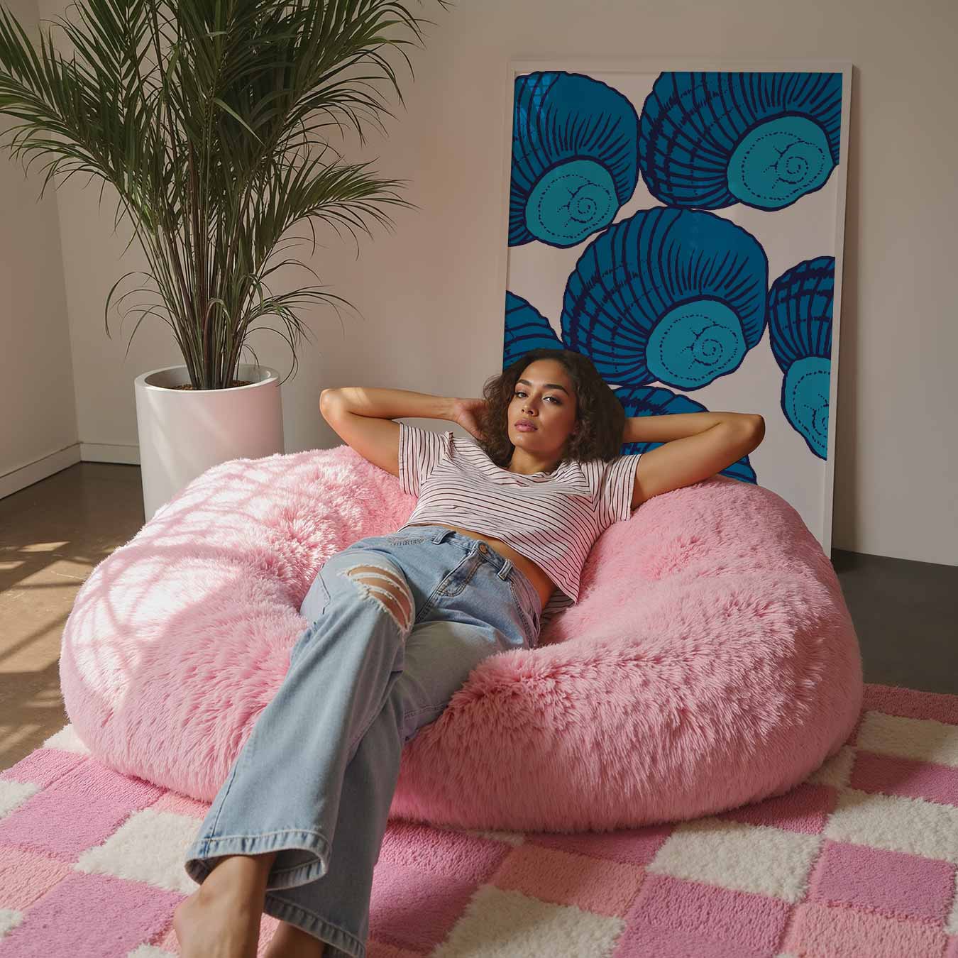 Zee-schelp Stijl Poster-WallArtistic