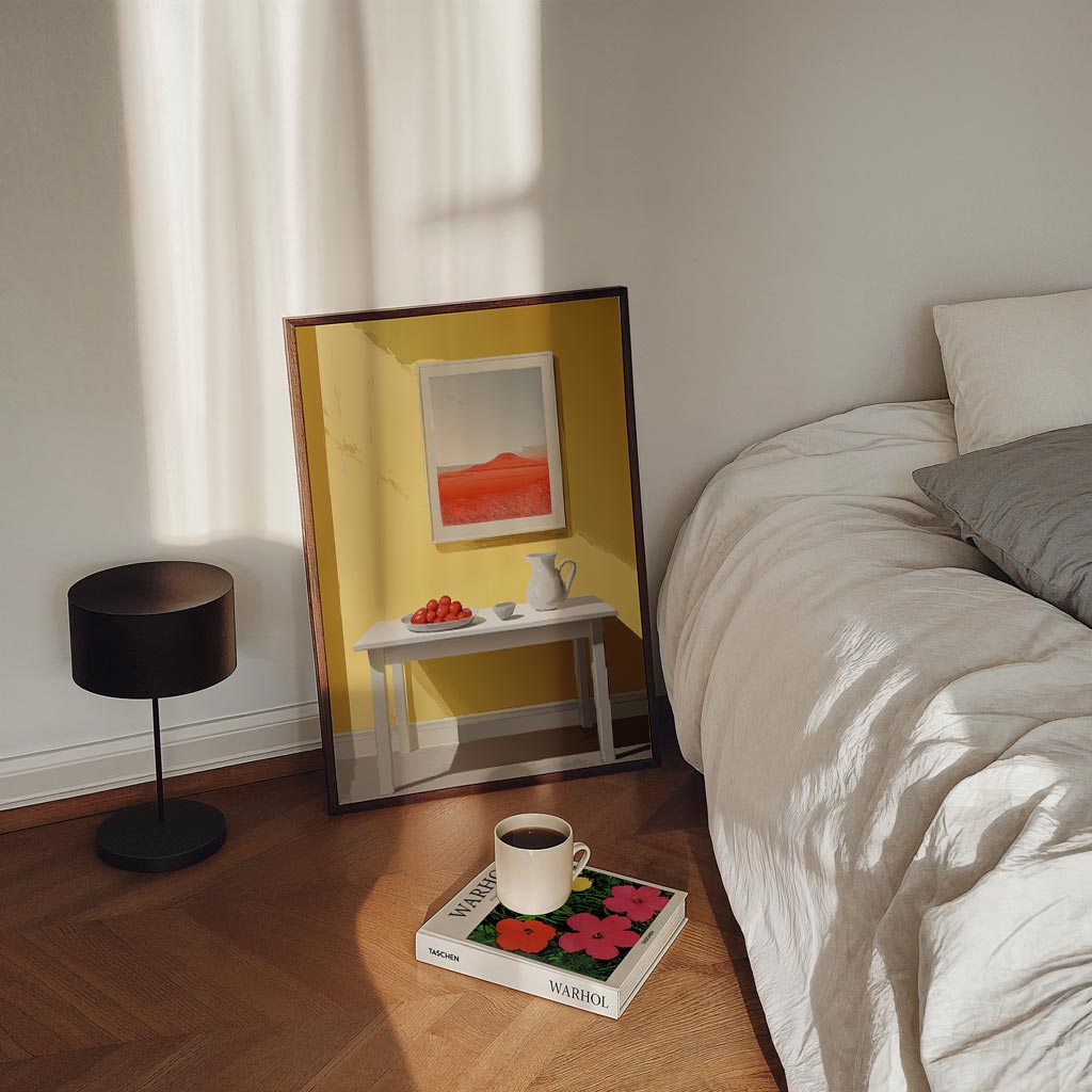 Zonnige Veldlandschap Poster-WallArtistic