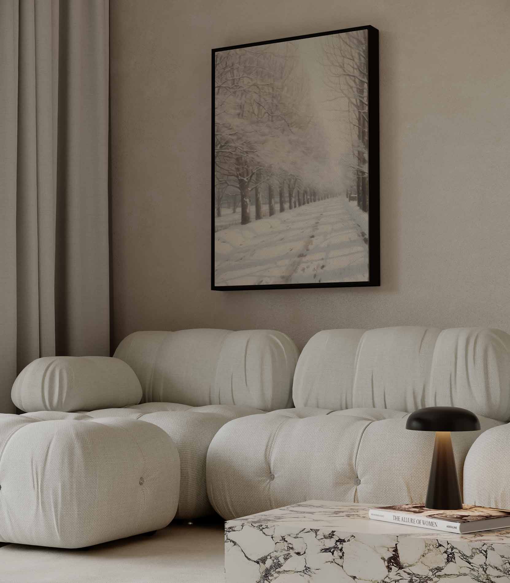 Winter Wonderland Laantje Kunstwerk-canvas-dibond-plexiglas-wanddecoratie-WallArtistic