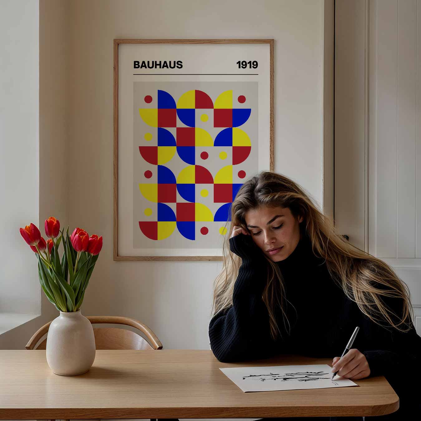 Bauhaus Geometrische Kunstposter