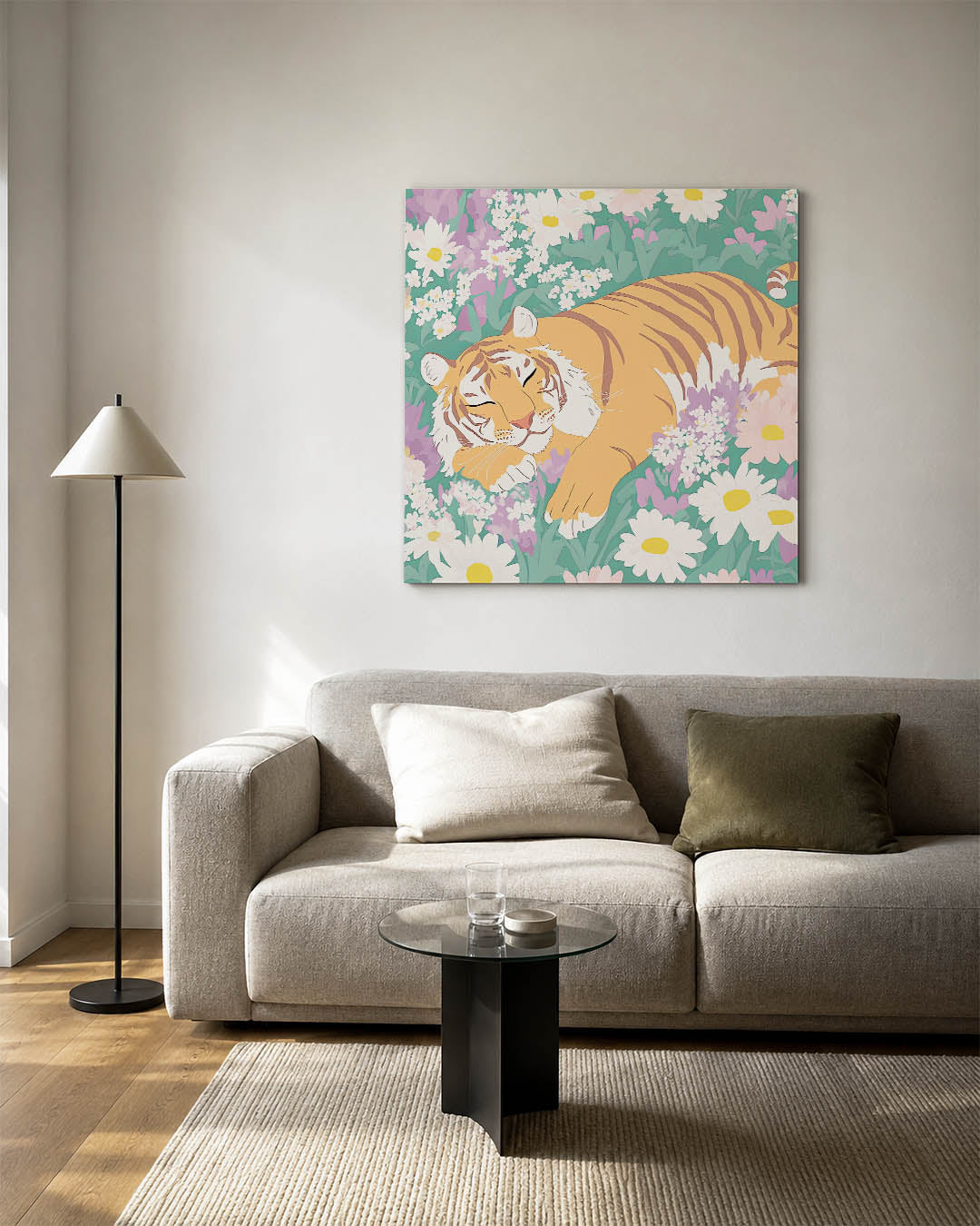 Dromerige tijger Kunstwerk