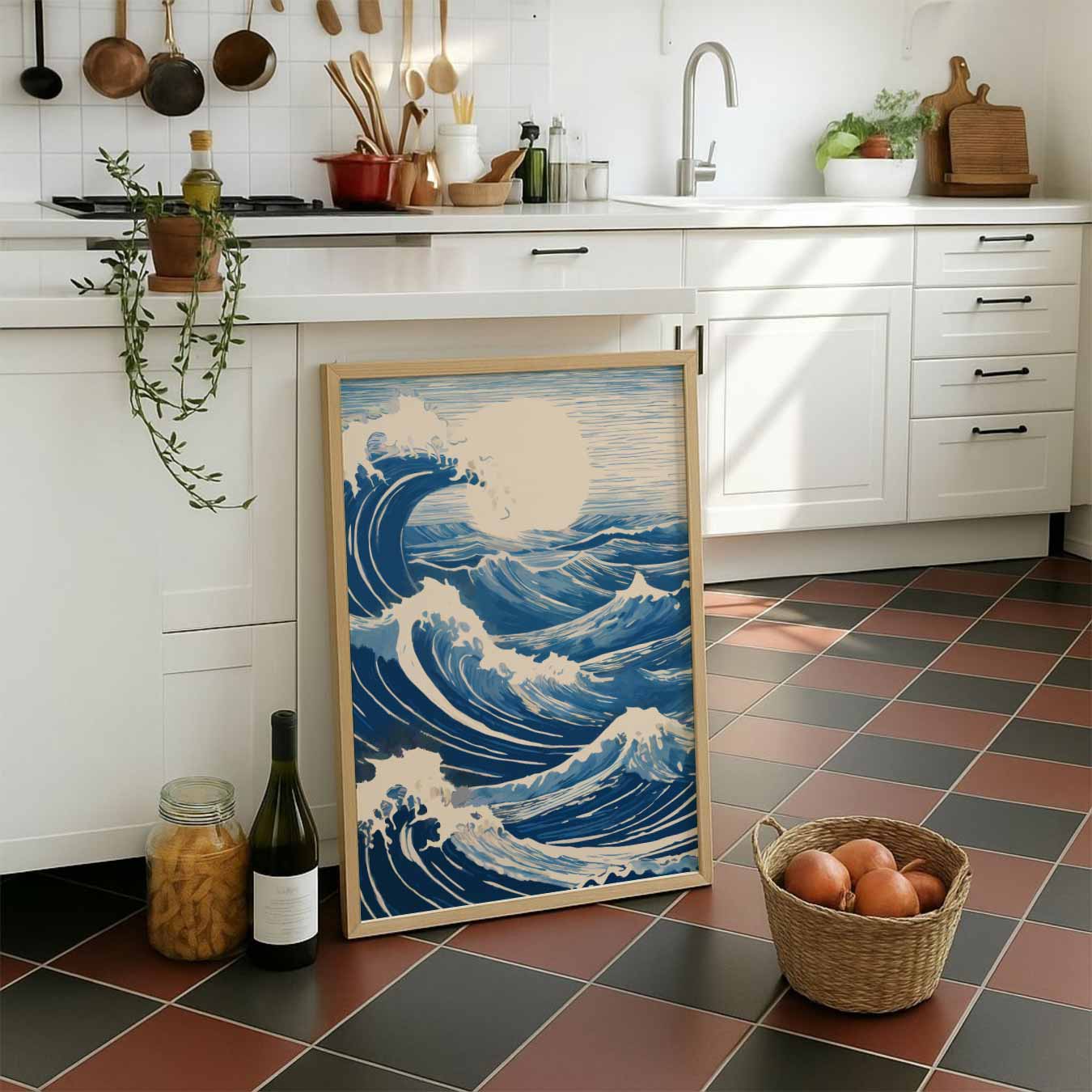 Golvende Oceaankunst Poster
