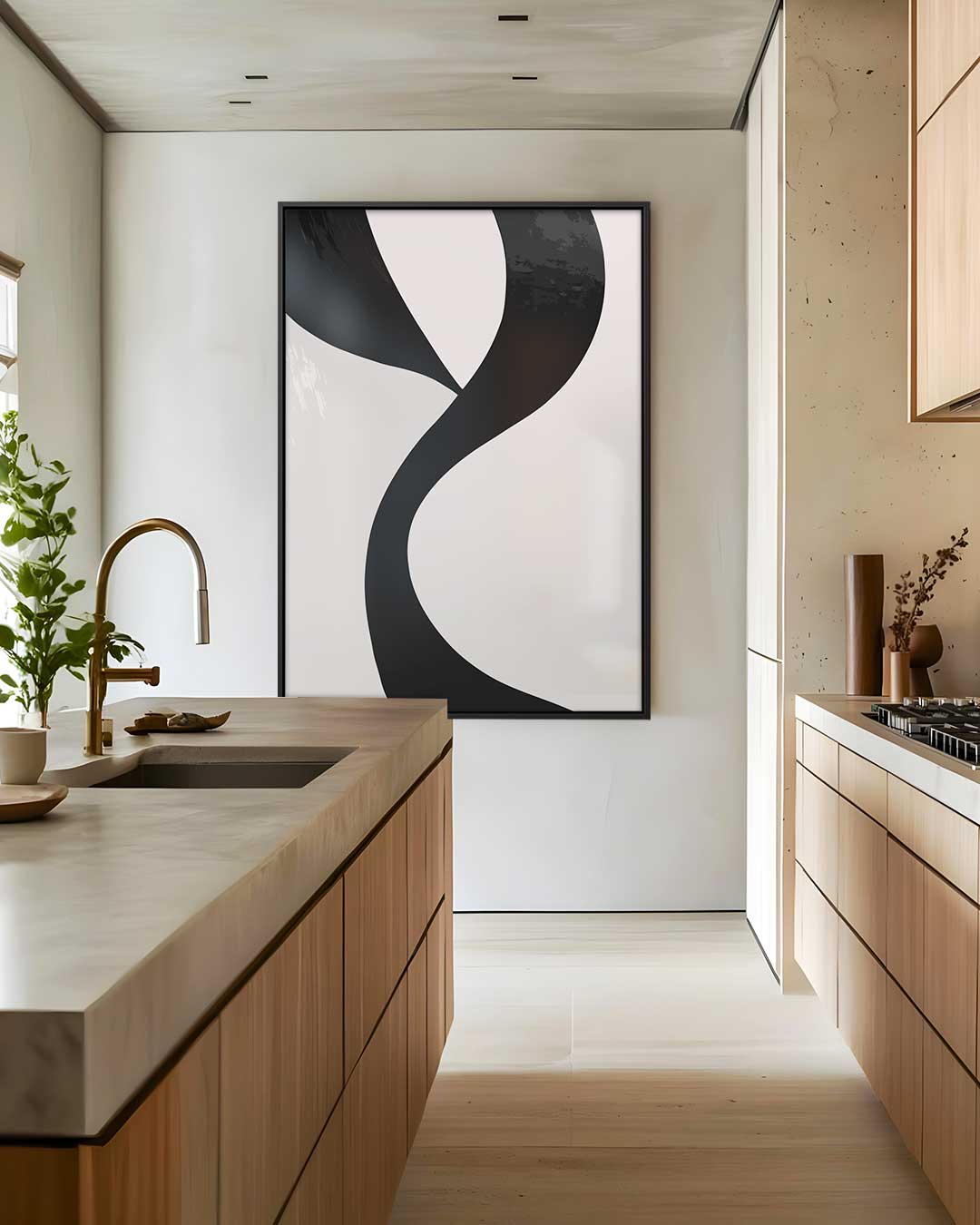 Elegant Contrast Kunstwerk-canvas-dibond-plexiglas-wanddecoratie-WallArtistic
