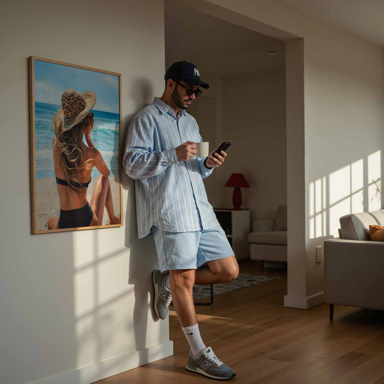 Zomerstrand Dromerij Poster-WallArtistic