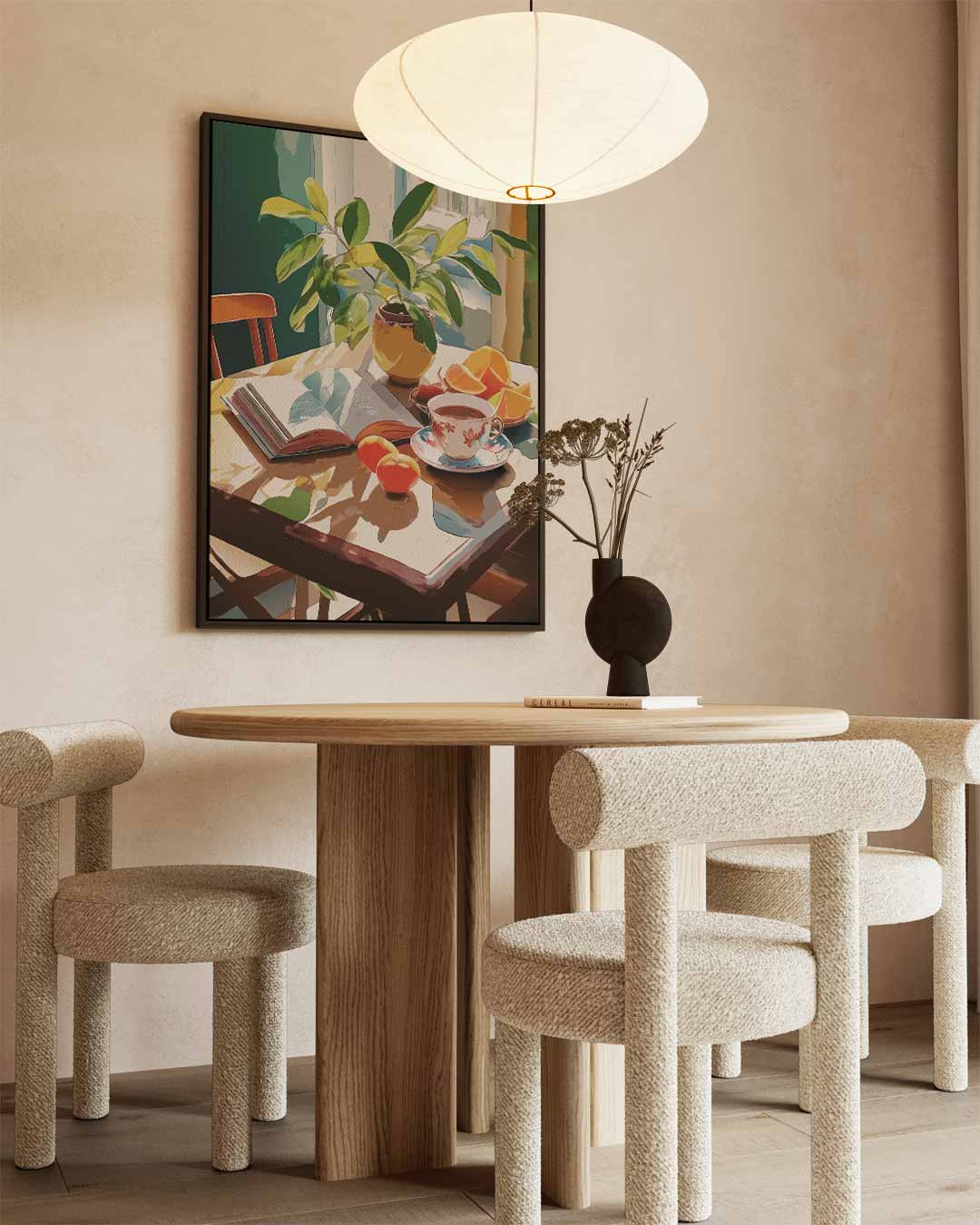 Ontbijt in de Zon Kunstwerk-canvas-dibond-plexiglas-wanddecoratie-WallArtistic