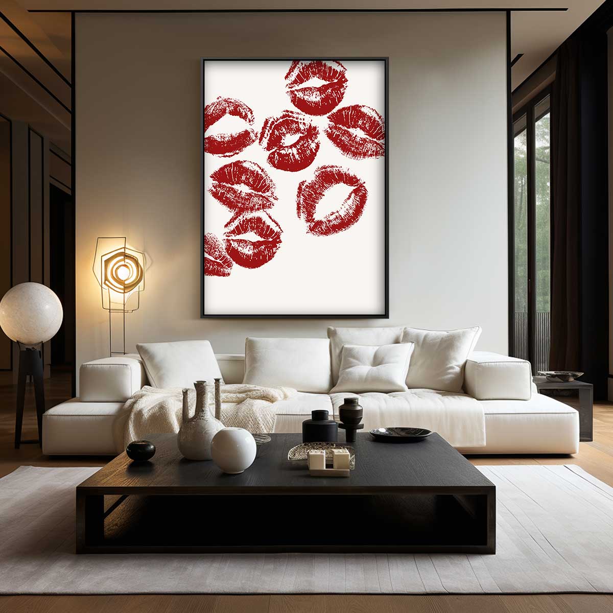 Luxe Lippenafdrukken Kunstwerk Kunstwerk-canvas-dibond-plexiglas-wanddecoratie-WallArtistic