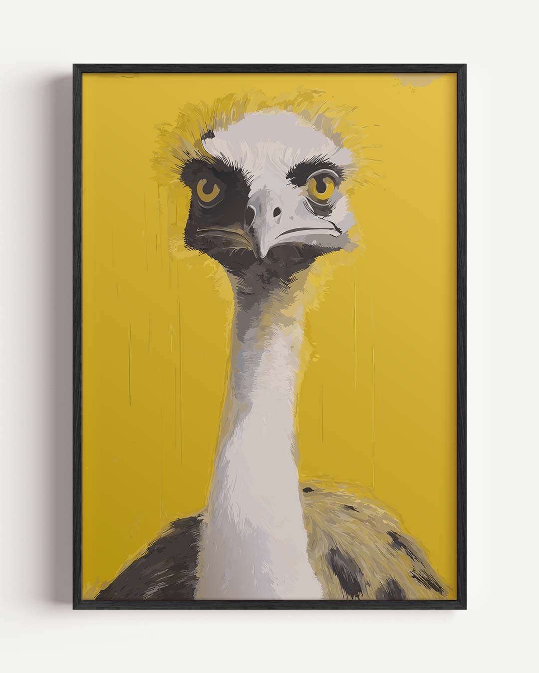 Kleurrijke Struisvogel Blikvanger Poster-WallArtistic