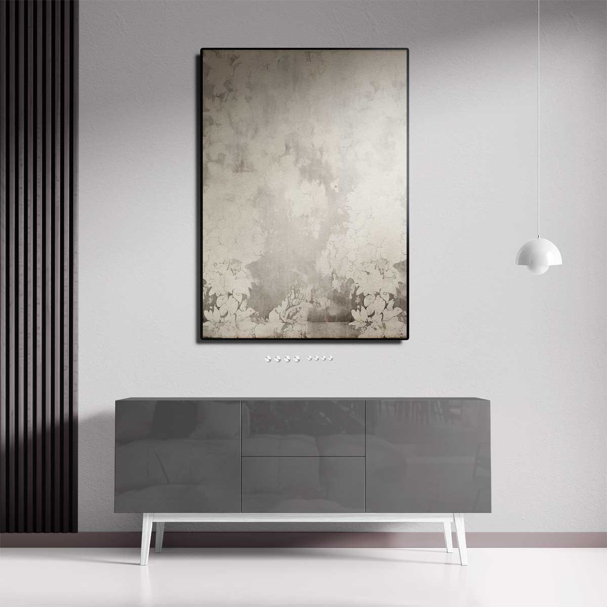 Dromerige Bloemensluier Kunstwerk-canvas-dibond-plexiglas-wanddecoratie-WallArtistic