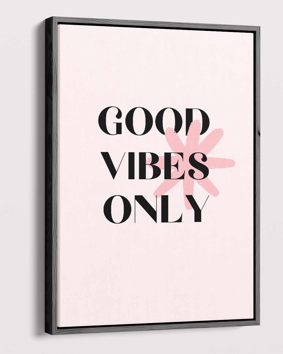 Good Vibes Only Poster Kunstwerk-canvas-dibond-plexiglas-wanddecoratie-WallArtistic