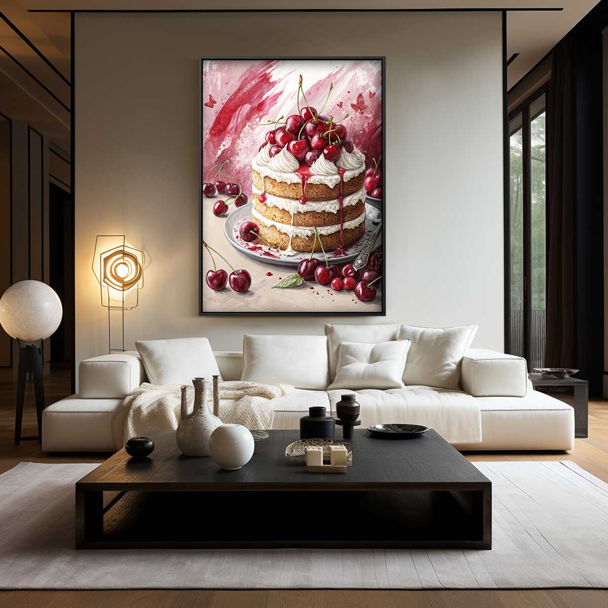 Zoete Kersen Verrukking Kunstwerk-canvas-dibond-plexiglas-wanddecoratie-WallArtistic