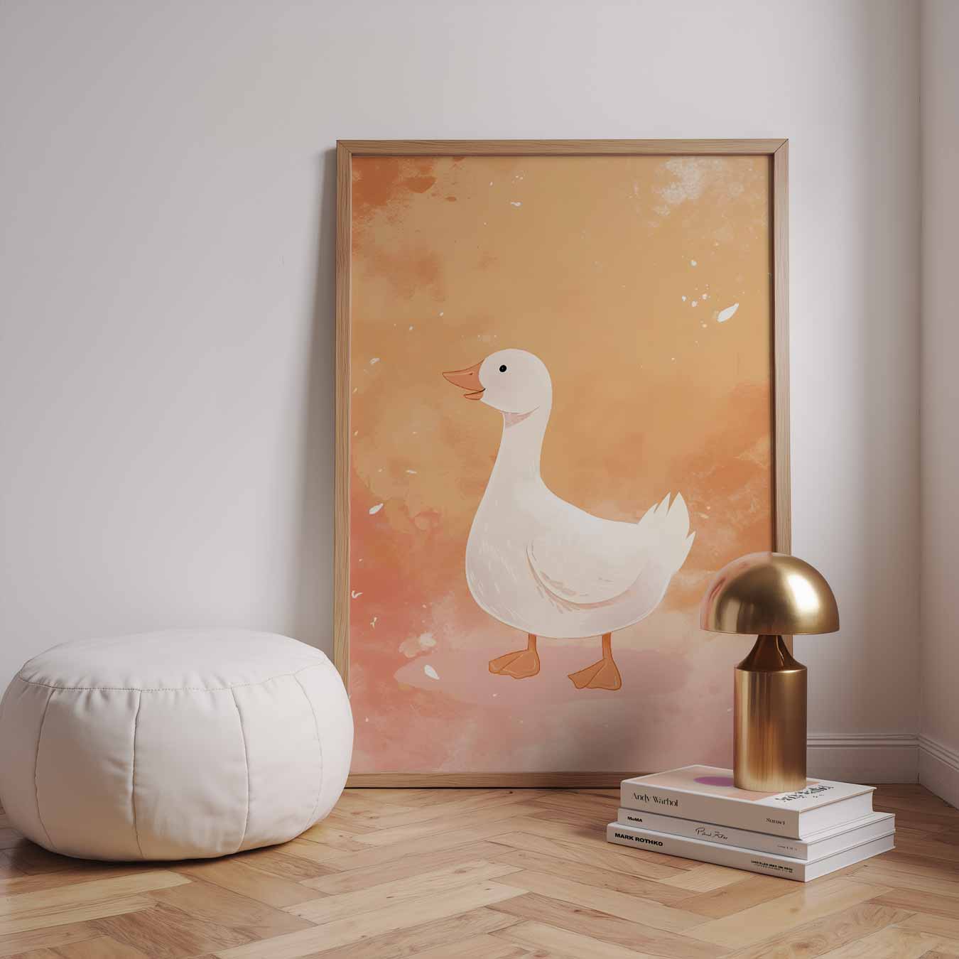 Vrolijke Gans Kunstposter-WallArtistic