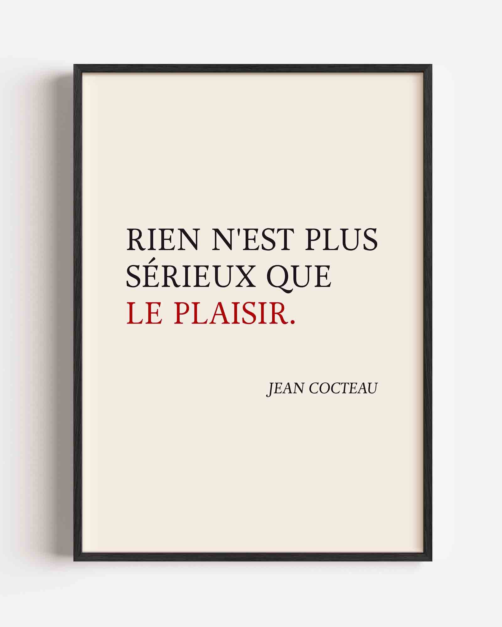 Citaat van jean cocteau Poster