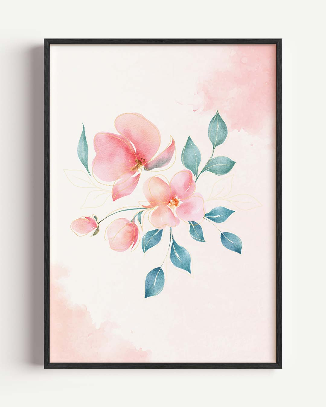 Bloemrijke Elegantie Poster-WallArtistic