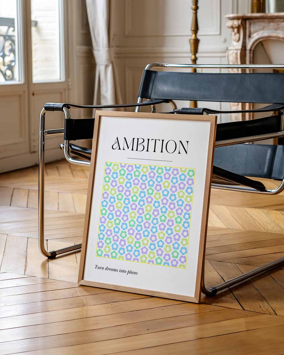 Inspirerende Bloemenambitie Poster