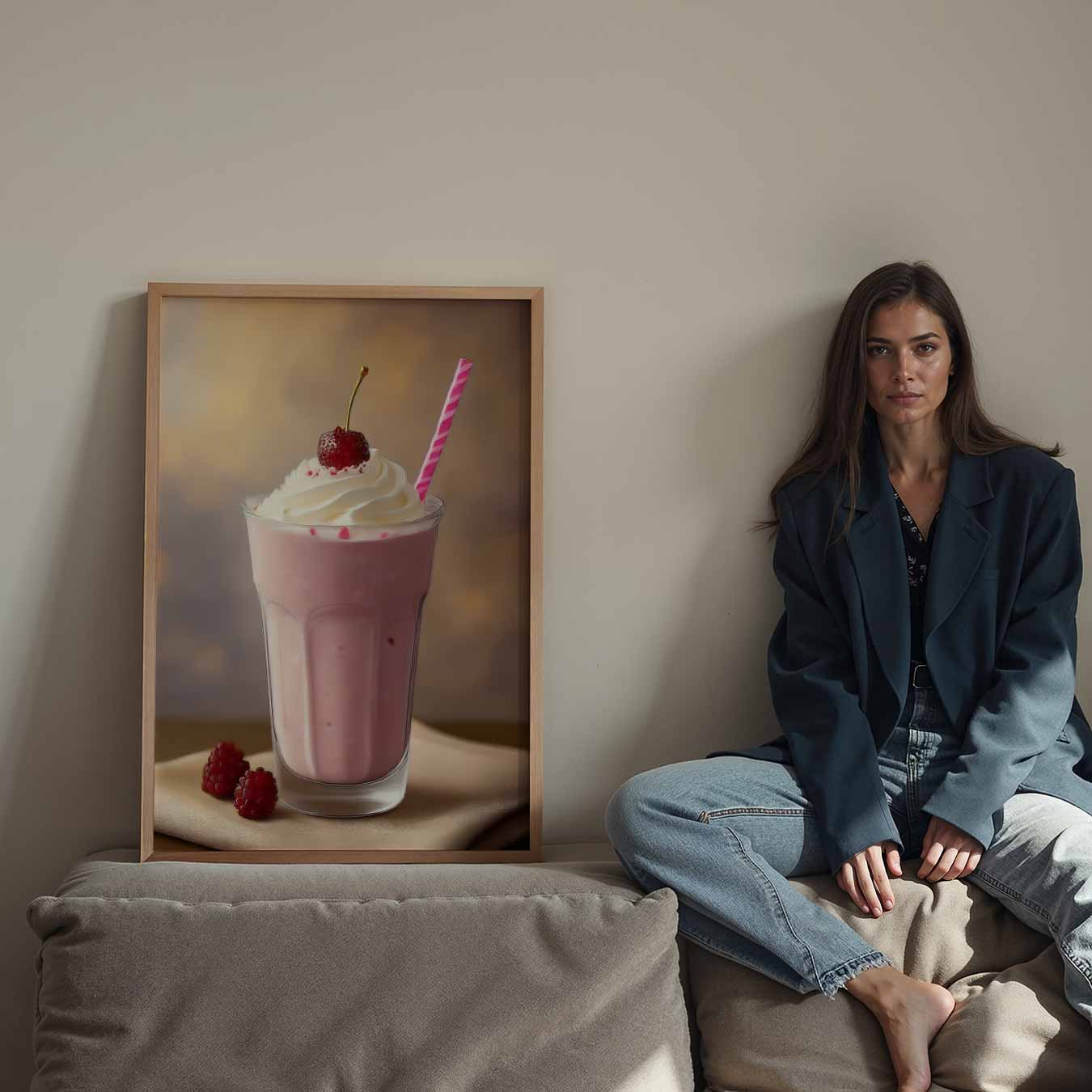 Romantische Milkshake Poster-WallArtistic