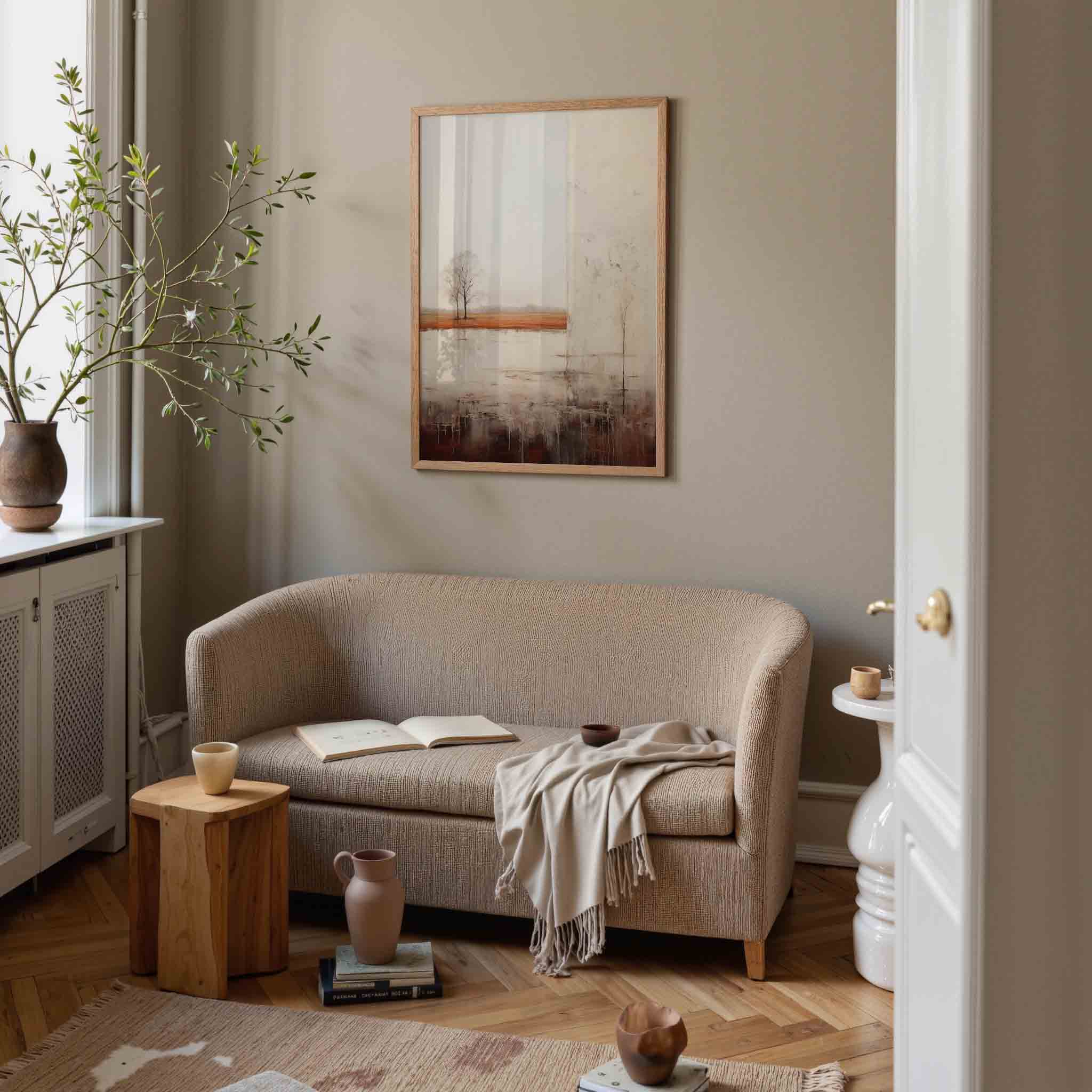 Landschap met bomen Poster