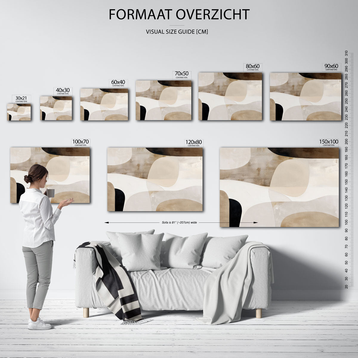 Abstracte vormen Poster