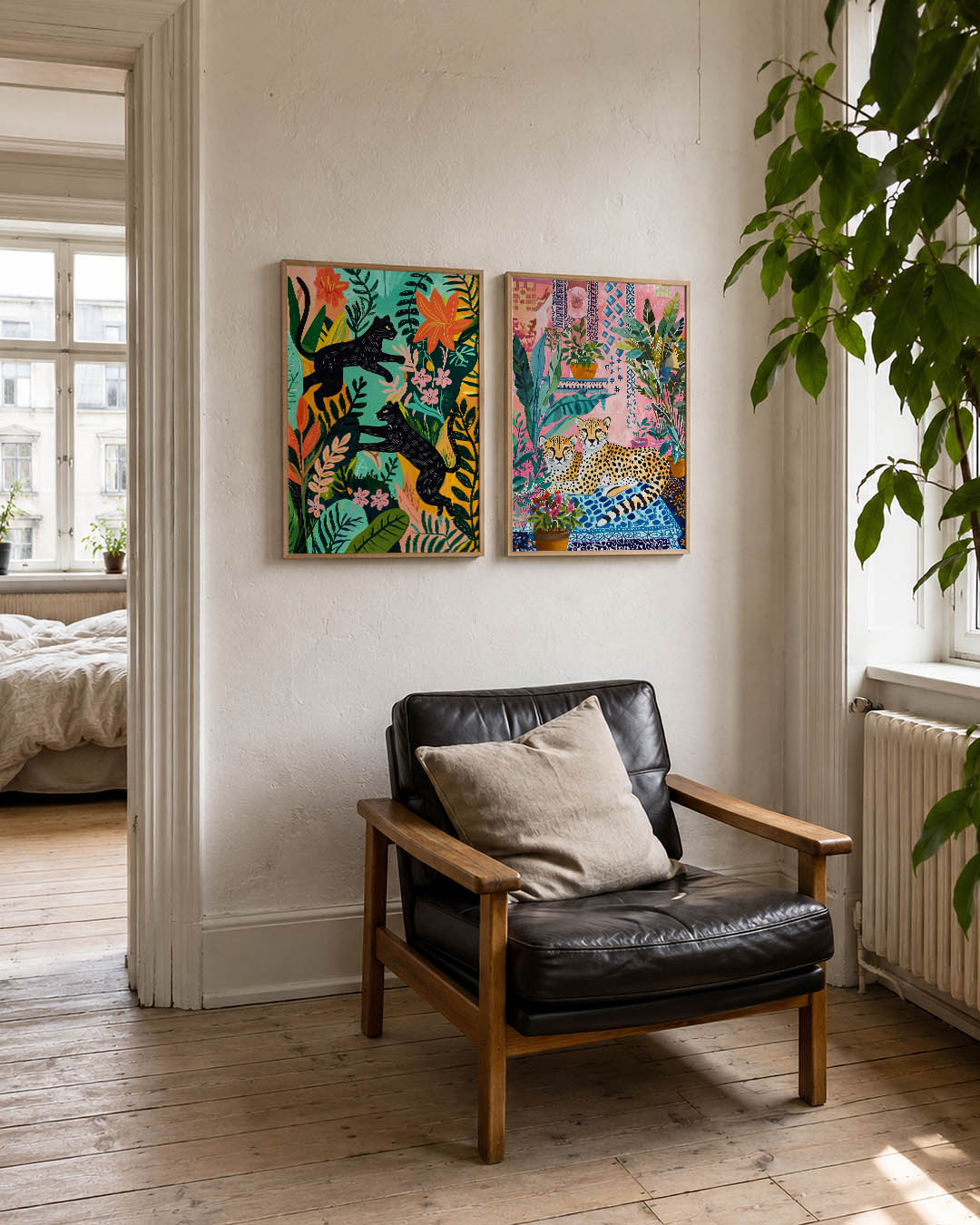Kleurrijke jungle Posterset