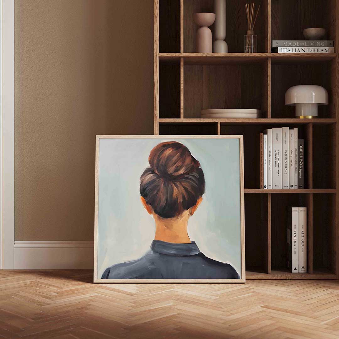 Vrouw met knot Poster