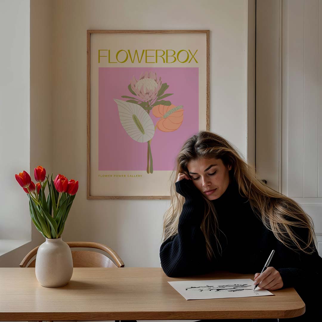 Flowerbox Bloemenposter-WallArtistic