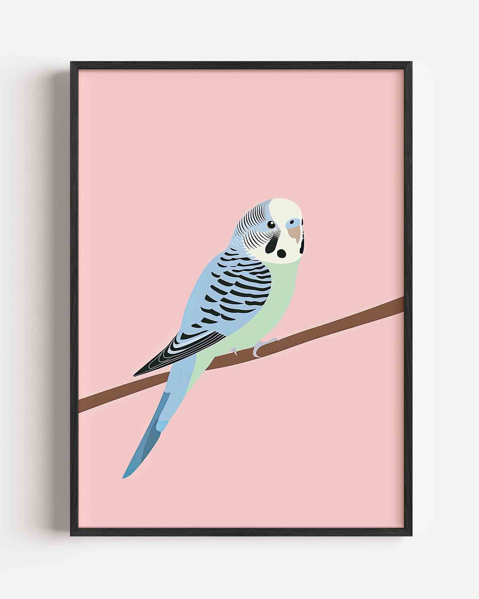 Parkiet op tak Poster
