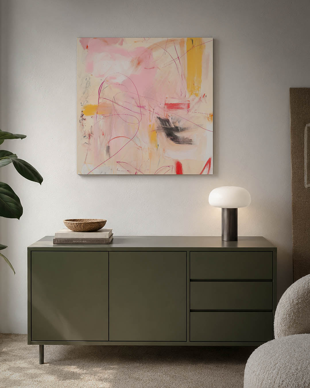 Dynamische kleurenexplosie Kunstwerk