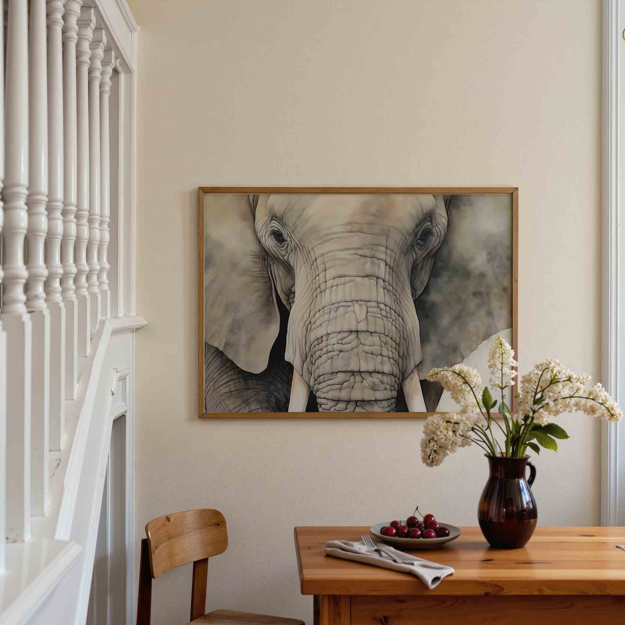 Olifant portret Poster