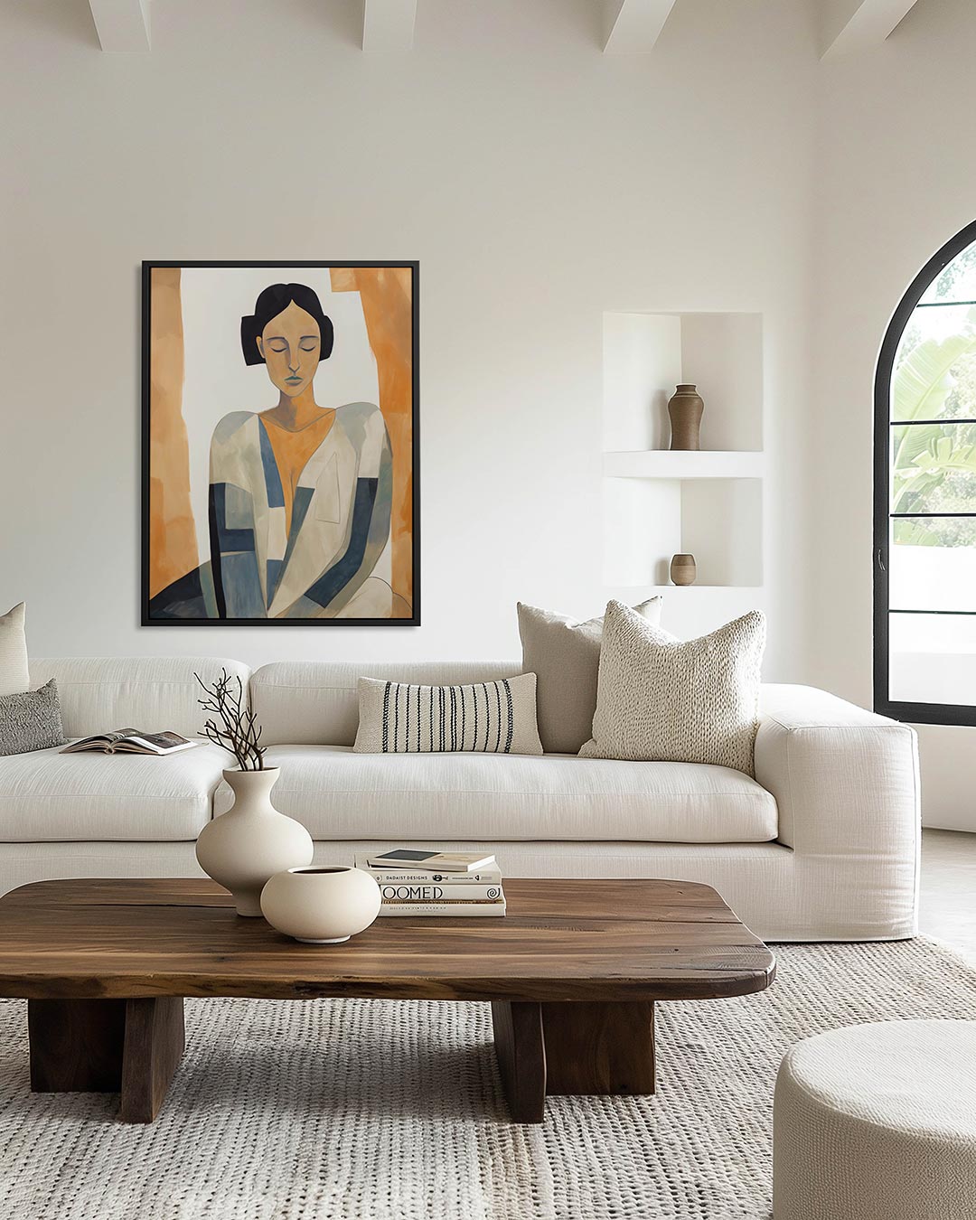 Gestileerde vrouw Kunstwerk