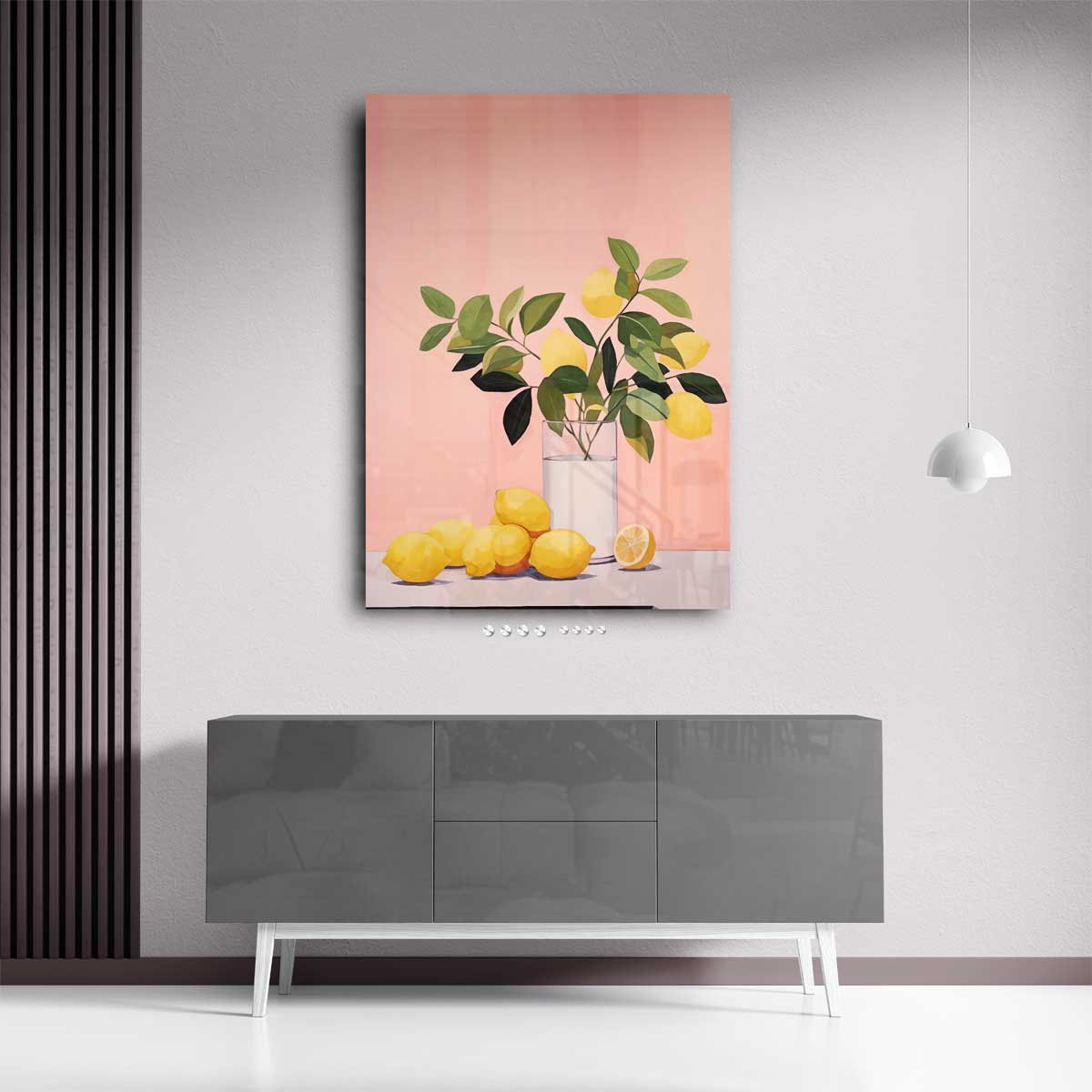 Citrussfeer op Doek Kunstwerk-canvas-dibond-plexiglas-wanddecoratie-WallArtistic