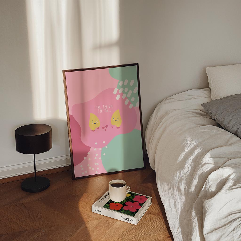 Schattige Herfst Liefde Poster