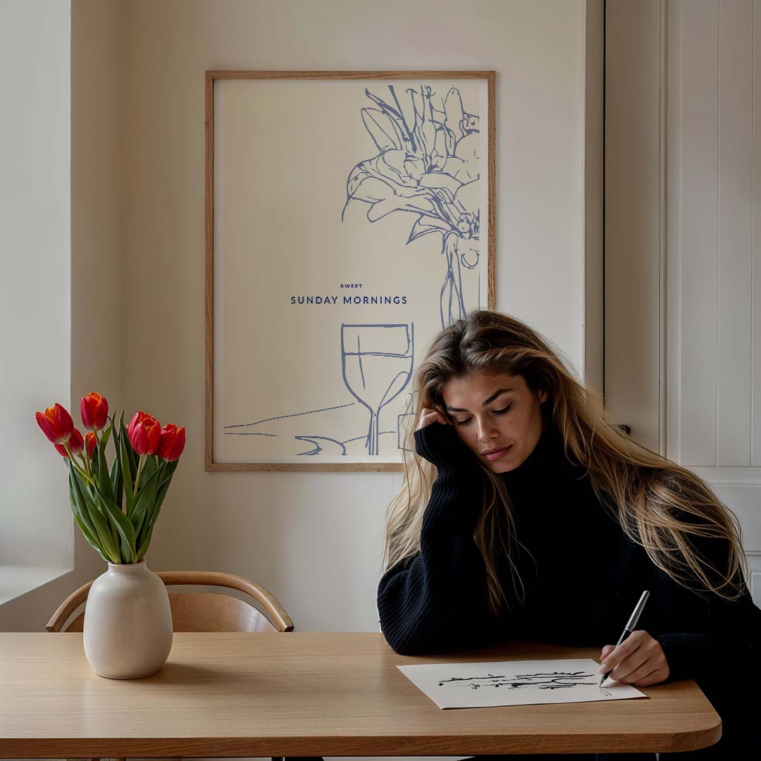 Sweet Sunday Mornings Poster-WallArtistic