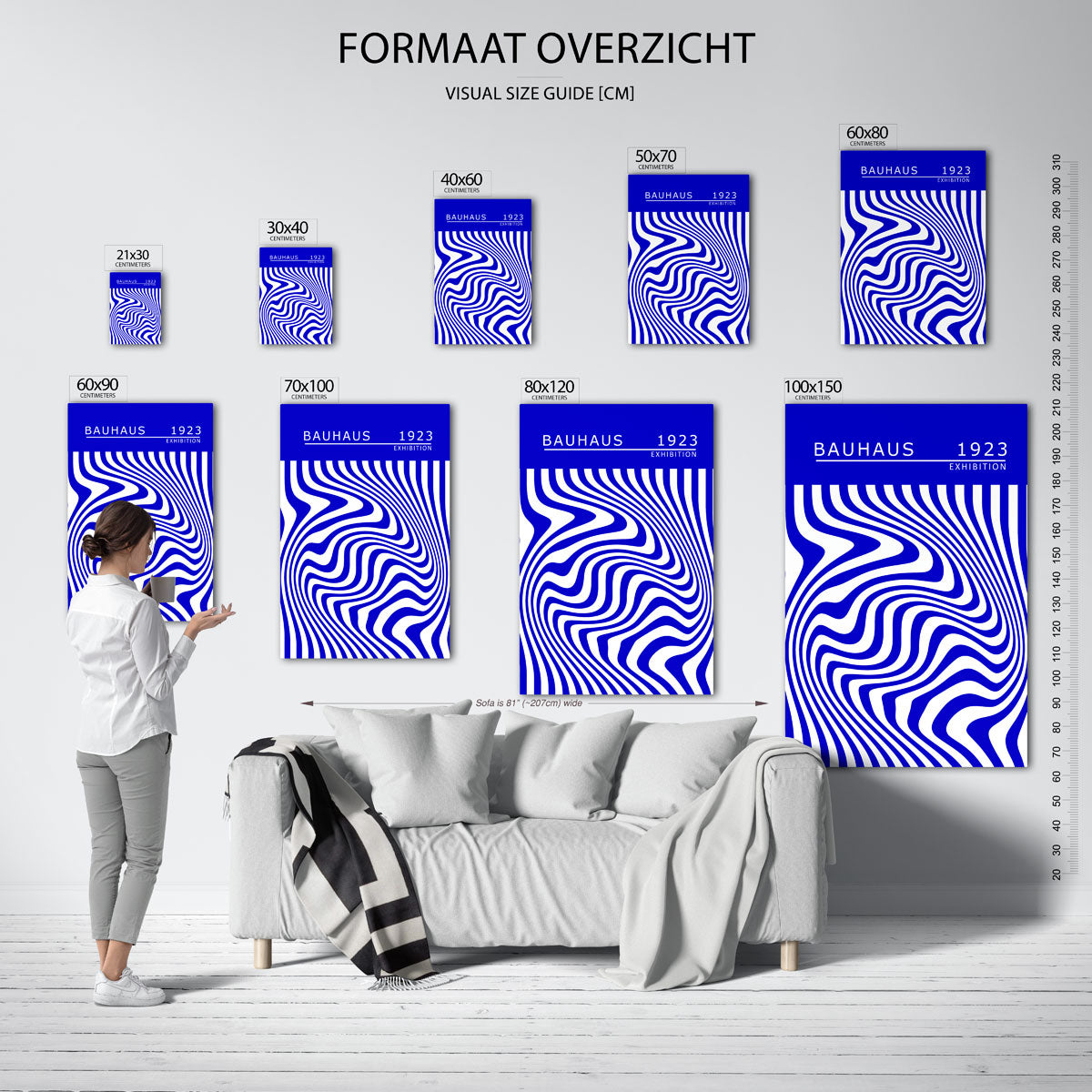 Golvend lijnenspel Poster