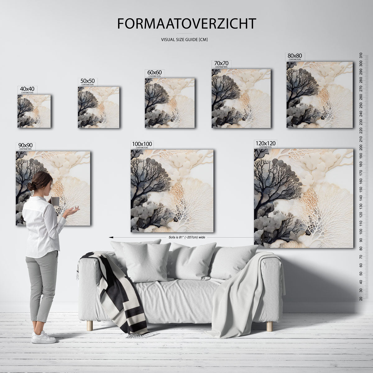 Organische vormen Poster