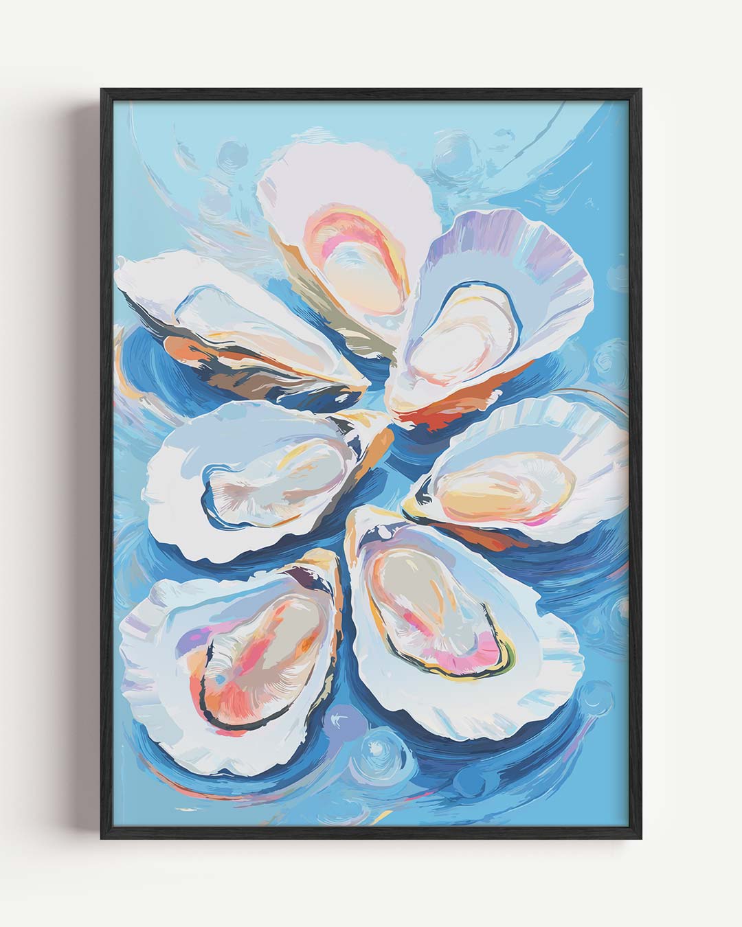 Kleurrijke Oester Inspiratie Poster-WallArtistic