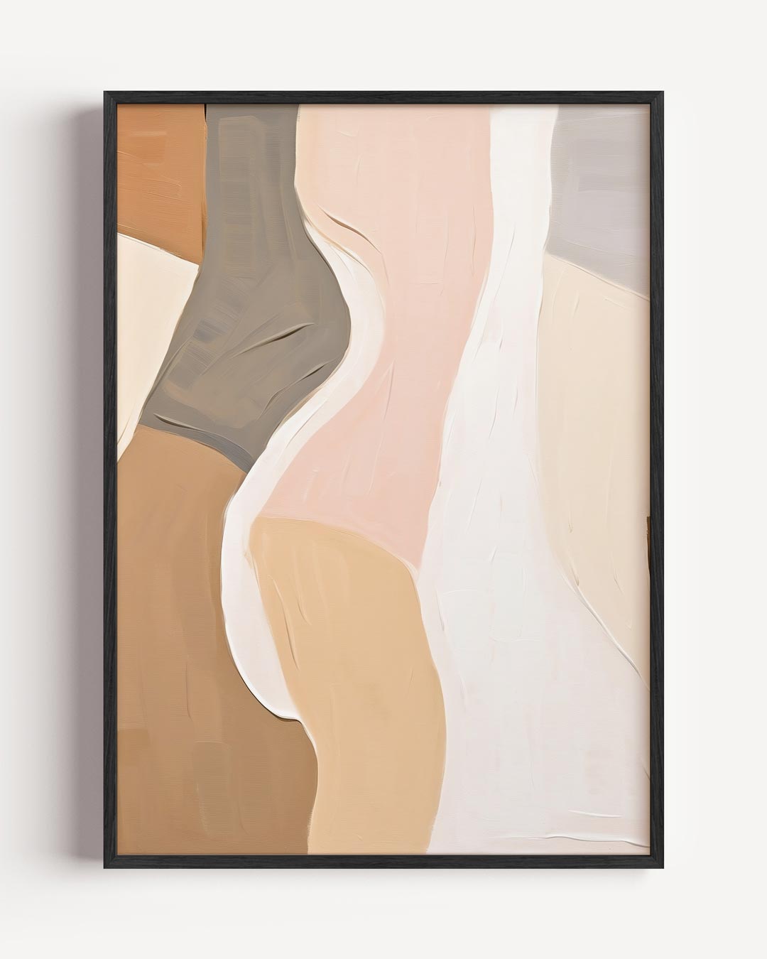 Abstracte Aardetinten Kunstposter-WallArtistic