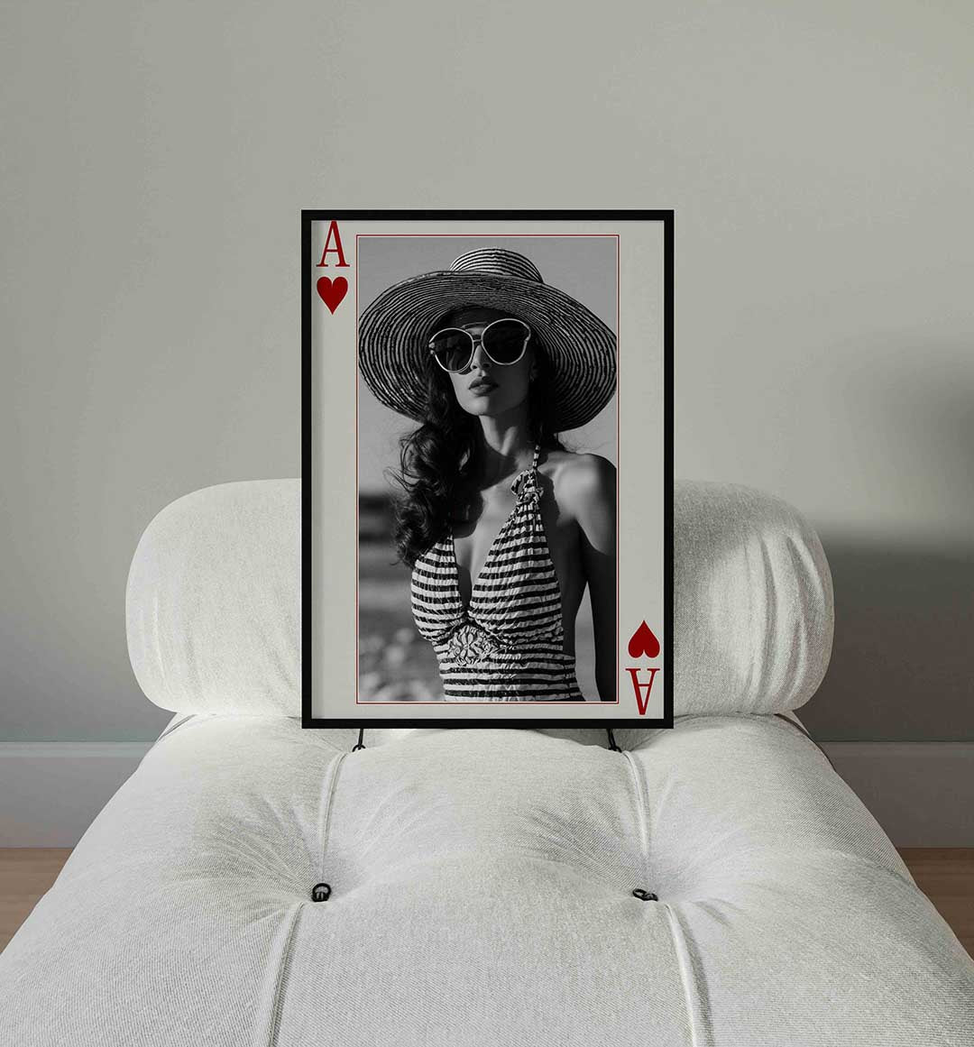 Vrouw met hoed Poster