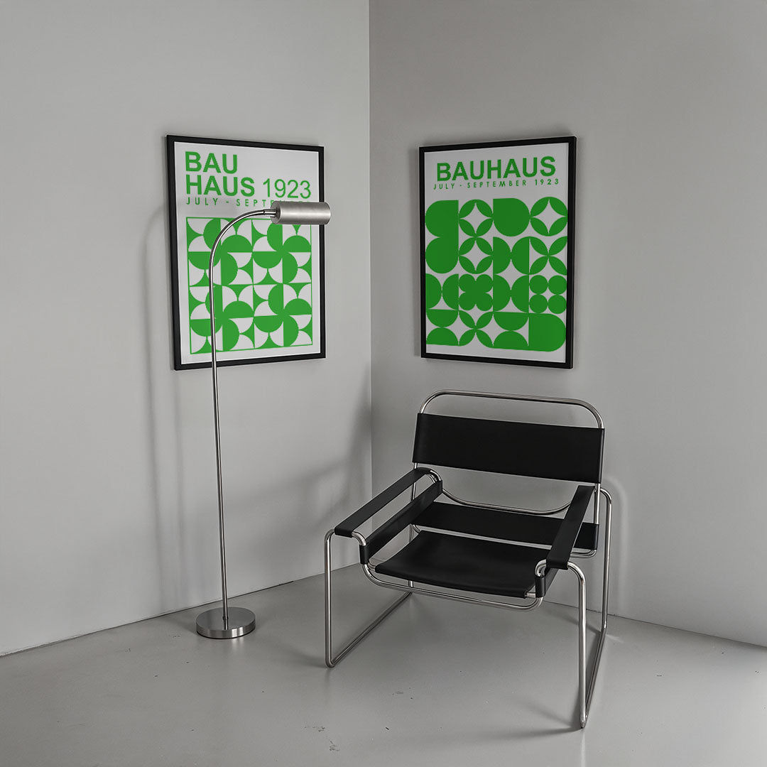Groene vormenritme Posterset