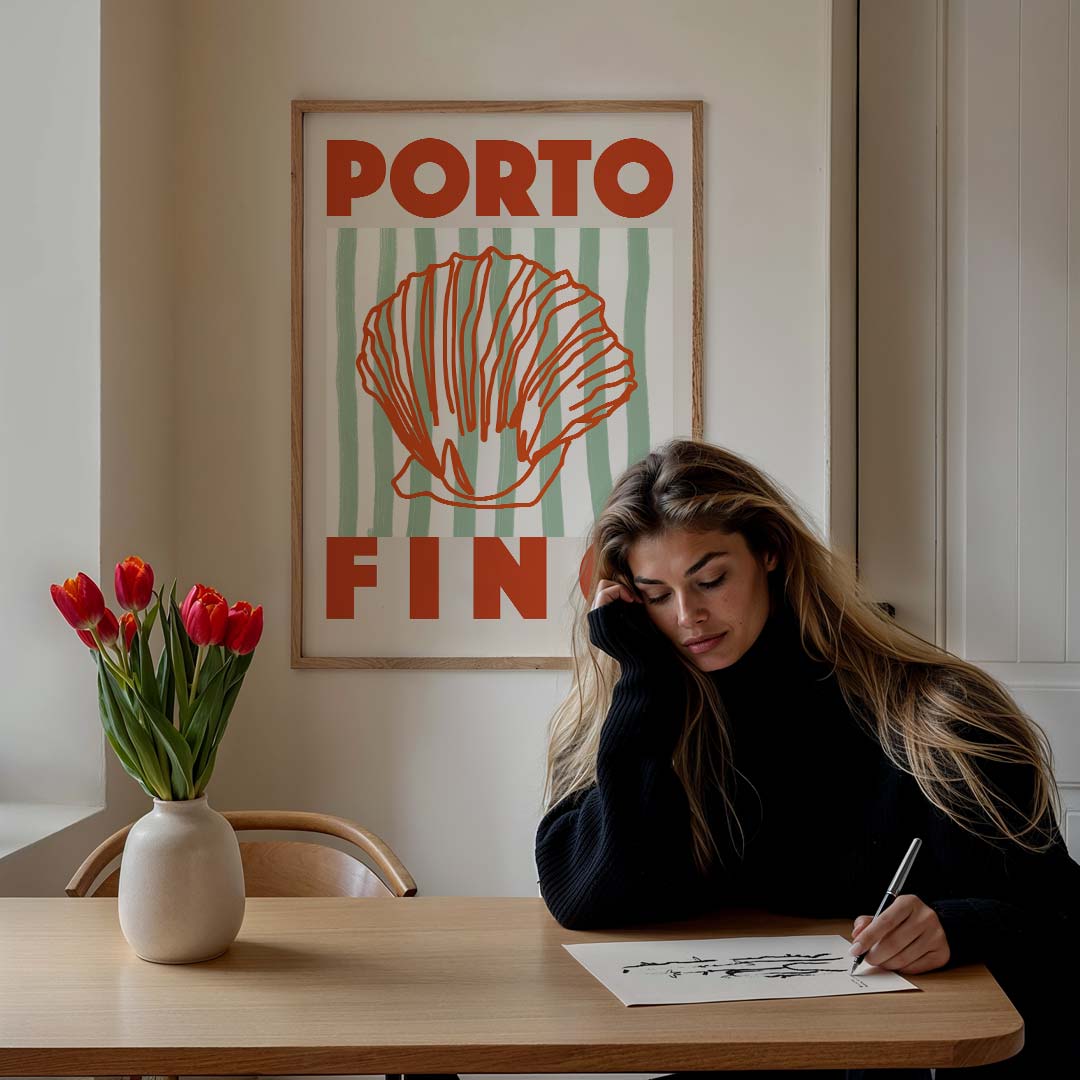Portofino Shell Poster-WallArtistic