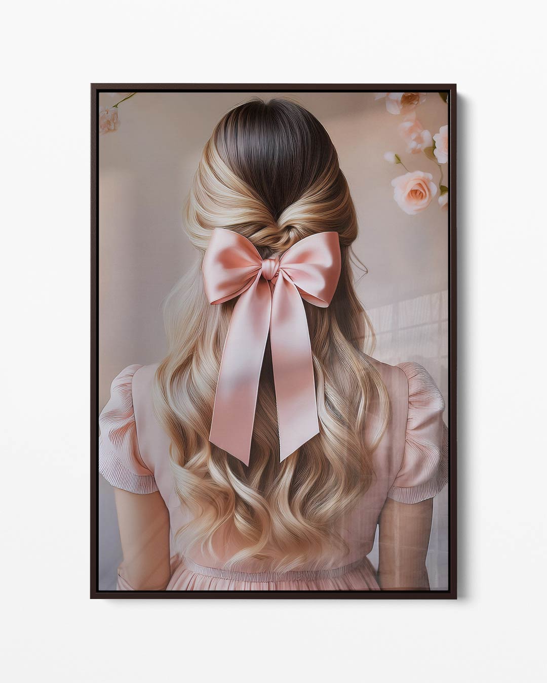 Roze Elegantie in Bloesems Kunstwerk-canvas-dibond-plexiglas-wanddecoratie-WallArtistic